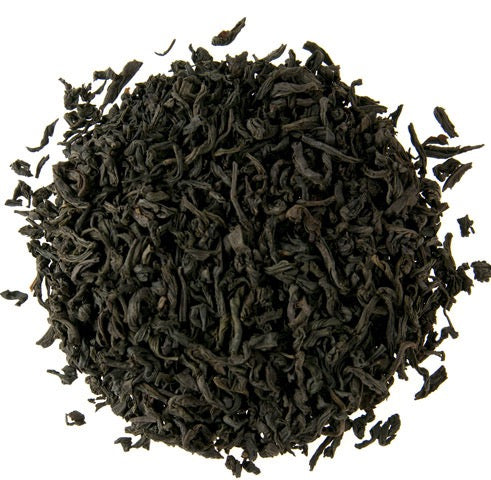 Loose black tea with smoky aroma