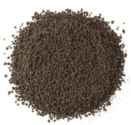 Teadaytea Irish Breakfast premium organic loose-leaf black tea blend featuring a robust mix of Tanzanian and Assam black tea leaves.